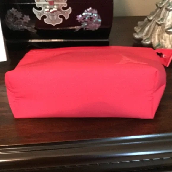 Lancome Red Cosmetic Bag with Eiffel Tower Accent - Picture 6 of 7